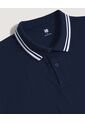 Polo  Para Hombre Cuello Tejido Sin Bolsillo Color Azul Marca Ostu #60110901 de Ostu