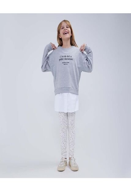 Buzo Para Niña Cuello Redondo Color Gris  Marca Ostu #90060103