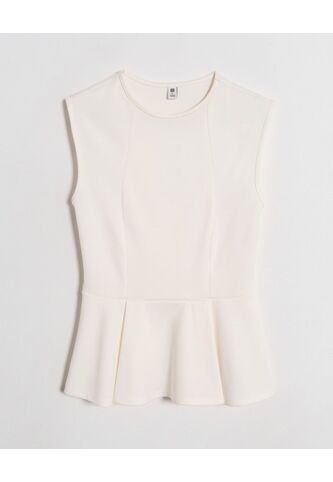 Camiseta  Para Mujer Manga Sisa Cuello Redondo Color Beige Marca Ostu #40092680 Ostu