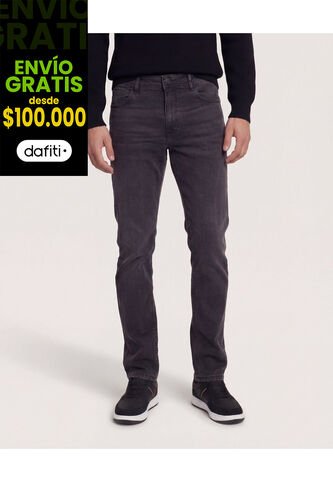 Jean  Para Hombre Slim Color Negro Marca Ostu #60160450 Ostu
