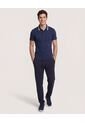 Polo  Para Hombre Cuello Tejido Sin Bolsillo Color Azul Marca Ostu #60110901 de Ostu