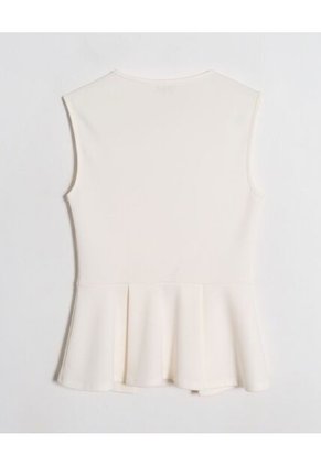 Camiseta Para Mujer Manga Sisa Cuello Redondo Color Beige Marca Ostu #40092680