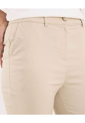 Pantalon Para Mujer Capri Color Beige Marca Ostu #40070771