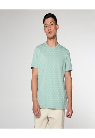 Camiseta Para Hombre Manga Corta Color Verde  Marca Ostu #60090855 Ostu