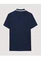Polo  Para Hombre Cuello Tejido Sin Bolsillo Color Azul Marca Ostu #60110901 de Ostu