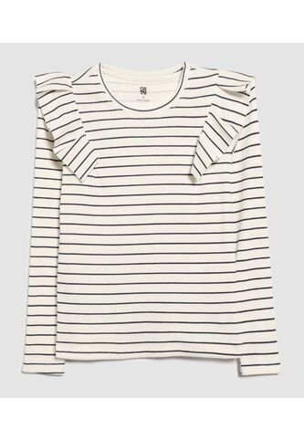 Camiseta Para Niña Manga Larga Color Azul  Marca Ostu #90090219 Ostu