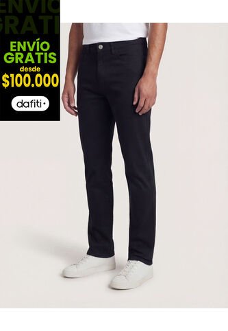Pantalón  Para Hombre 5 Bolsillos Color Negro Marca Ostu #60070536 Ostu