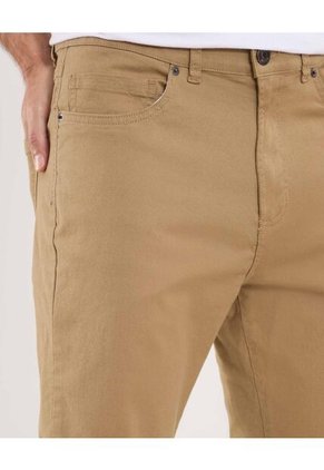 Pantalón Para Hombre 5 Bolsillos Color Camel Marca Ostu #60070419