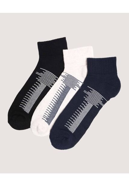 Medias X3 Para Hombre Tobillera Color Negro Marca Ostu #60980342