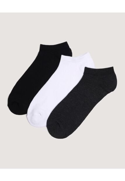 Medias X3 Para Hombre Invisible Color Negro Marca Ostu #60980358