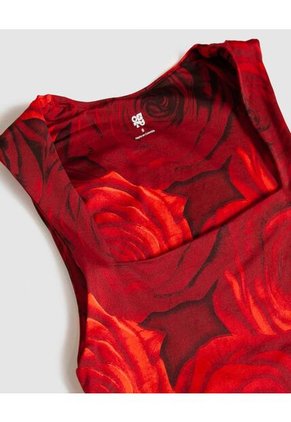 Body Para Mujer Manga Sisa Color Rojo Marca Ostu #40200146