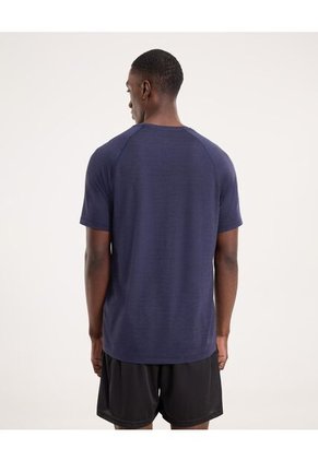 Camiseta Para Hombre Manga Corta Cuello Redondo Color Azul Marca Ostu #60091720