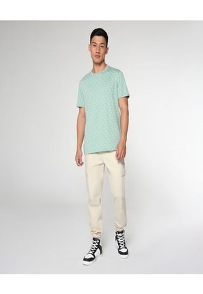 Camiseta Para Hombre Manga Corta Color Verde  Marca Ostu #60090855