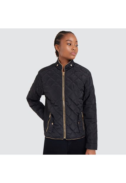 Chaqueta Para Mujer Acolchada Color Negro Marca Ostu #40080077