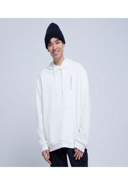Buzo Para Hombre Hoodie Color Blanco Marca Ostu #60060360