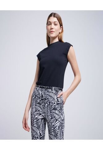 Camiseta Para Mujer Manga Corta Color Negro Marca Ostu #40092144 Ostu