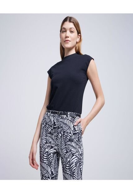 Camiseta Para Mujer Manga Corta Color Negro Marca Ostu #40092144