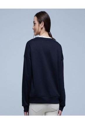 Buzo Para Mujer Cuello Redondo Color Negro Marca Ostu #40060342