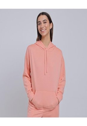 Buzo Para Mujer Hoodie Color Coral Marca Ostu #40060372