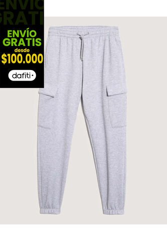 Pantalón  Para Hombre Jogger Color Gris Marca Ostu #60070482 Ostu