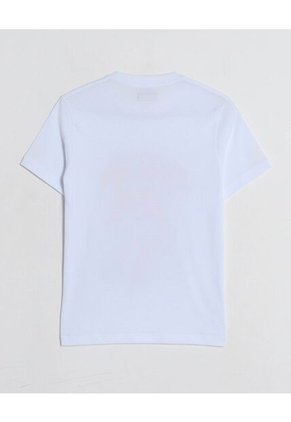 Camiseta  Infantil Niño Manga Corta Cuello Redondo Color Blanco Marca Ostu #80090321