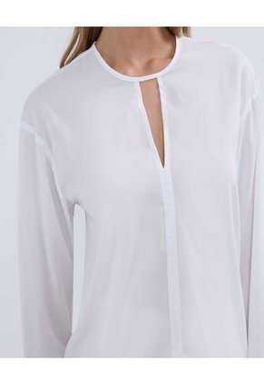 Blusa Para Mujer Manga Larga Color Crudo Marca Ostu #40121058