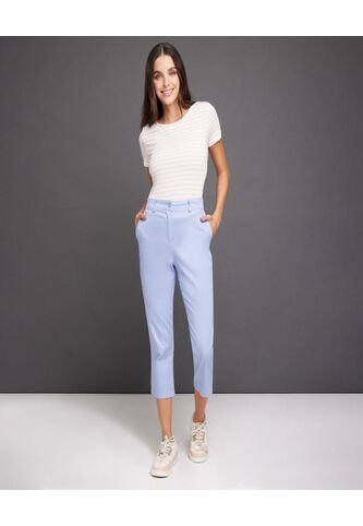 Pantalon Para Mujer Capri Color Azul  Marca Ostu #40070347 Ostu