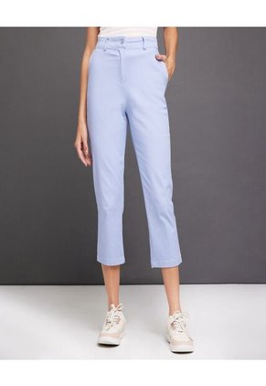 Pantalon Para Mujer Capri Color Azul  Marca Ostu #40070347