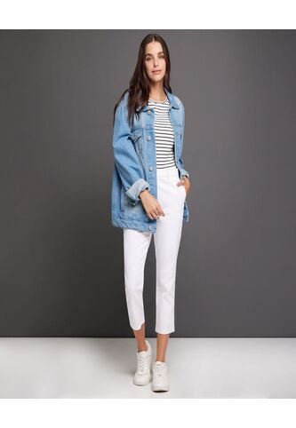 Pantalon Para Mujer Capri Color Blanco Marca Ostu #40070347 Ostu