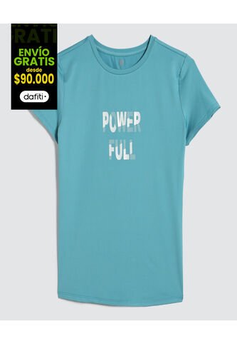 Camiseta Para Mujer Manga Corta Color Azul  Marca Ostu #40092188 Ostu