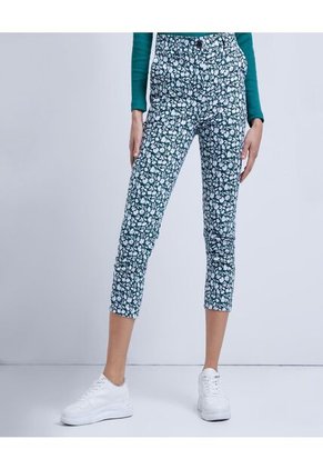 Pantalon Para Mujer Capri Color Verde  Marca Ostu #40070463