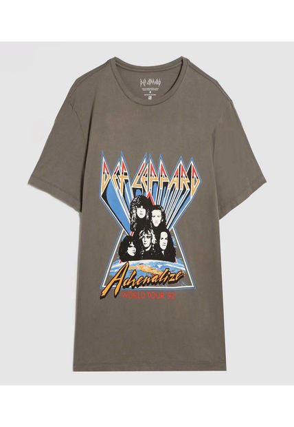 Camiseta Para Hombre Manga Corta Color Gris  Marca Ostu #60091549