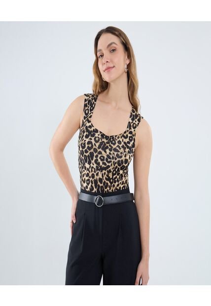 Body Para Mujer Manga Sisa Color Café Marca Ostu #40200180