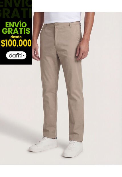 Pantalón  Para Hombre Chino Color Café Marca Ostu #60070564