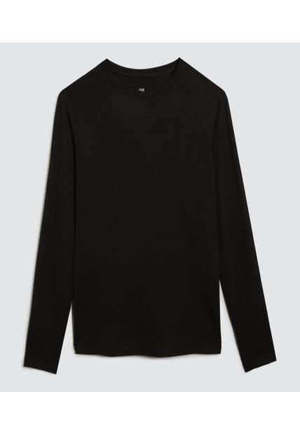 Camiseta Para Mujer Manga Larga Cuello Redondo Color Negro Marca Ostu #40092083