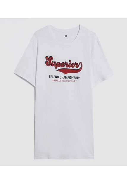 Camiseta Para Hombre Manga Corta Color Blanco Marca Ostu #60091321