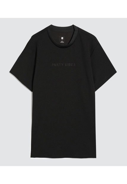 Camiseta Para Hombre Manga Corta Color Negro Marca Ostu #60091520