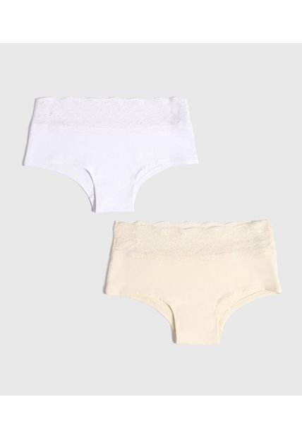 Panty Para Mujer Cachetero Color Blanco Marca Ostu #40800105