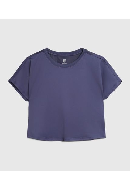 Camiseta Para Mujer Manga Sisa Cuello Redondo Color Azul Marca Ostu #40092548