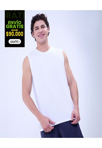 Camiseta Para Hombre Manga Sisa Cuello Redondo Color Blanco Marca Ostu #60091473 Ostu