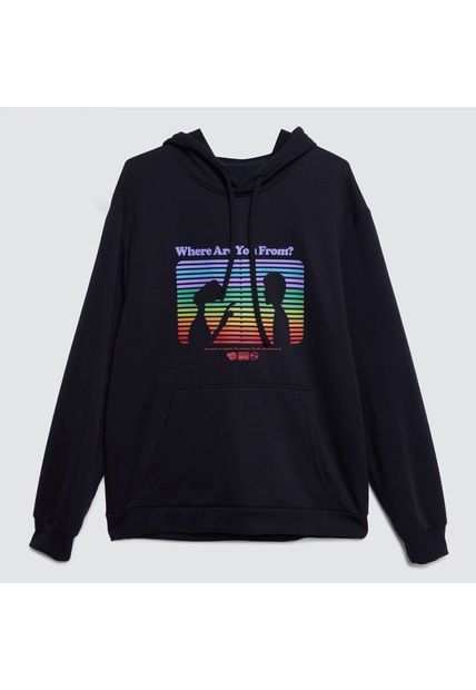 Buzo Para Hombre Hoodie Color Negro Marca Ostu #60060311