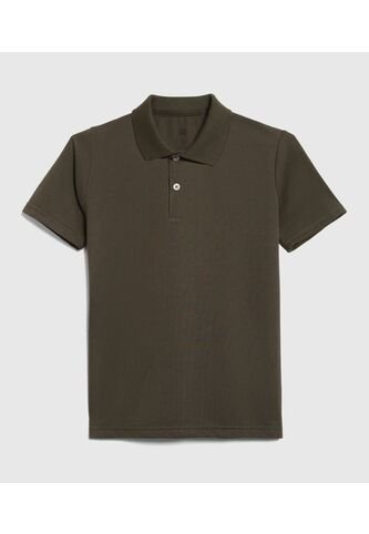 Polo Infantil Niño Manga Corta Color Verde Marca Ostu #80110107 Ostu