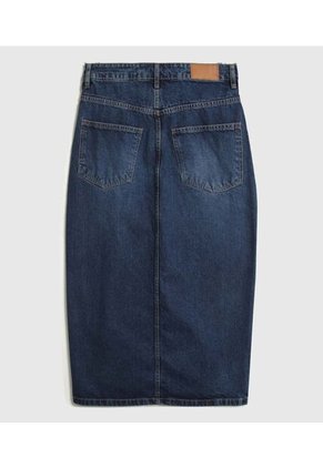 Falda Para Mujer Medio Color Azul Marca Ostu #40140183