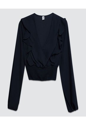 Blusa Para Mujer Manga Larga Color Negro Marca Ostu #40120876