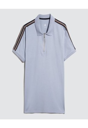 Polo Para Hombre Cuello Tejido Sin Bolsillo Color Azul  Marca Ostu #60110668