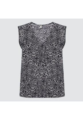 Blusa Para Mujer Manga Sisa Color Negro Marca Ostu #40120936