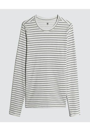 Camiseta Para Mujer Manga Larga Color Azul  Marca Ostu #40092023