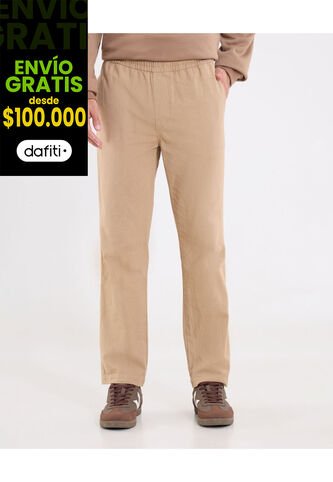 Pantalón  Para Hombre Chino Color Beige Marca Ostu #60070496 Ostu