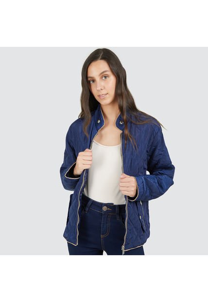 Chaqueta Para Mujer Acolchada Color Azul  Marca Ostu #40080077