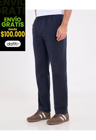 Pantalón  Para Hombre Chino Color Azul Marca Ostu #60070496 Ostu